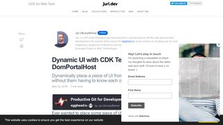 
                            5. Dynamic UI with CDK TemplatePortal and DomPortalHost | juri.dev