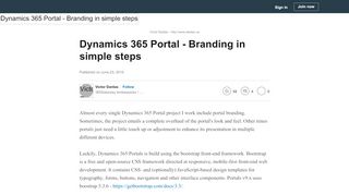 
                            3. Dynamics 365 Portal - Branding in simple steps - LinkedIn