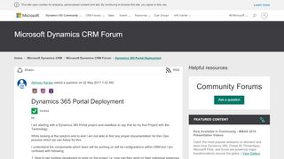 
                            3. Dynamics 365 Portal Deployment - Microsoft Dynamics CRM ...