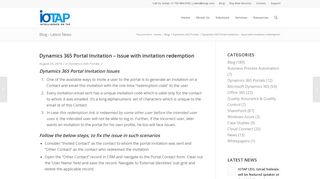 
                            8. Dynamics 365 Portal Invitation – Issue with invitation redemption - IOTAP