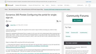 
                            2. Dynamics 365 Portals Configuring the portal for single-sign on ...
