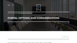 
                            4. Dynamics 365 Portals Options and Considerations | The CRM ...