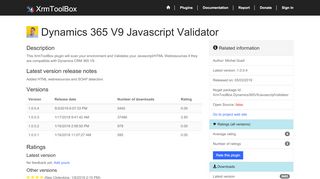 
                            9. Dynamics 365 V9 Javascript Validator · XrmToolBox
