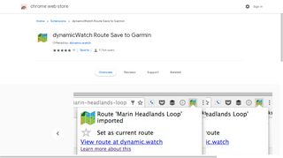 
                            3. dynamicWatch Route Save to Garmin - Chrome Web Store