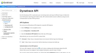 
                            1. Dynatrace API | Dynatrace Help