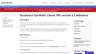 
                            5. Dynatrace Synthetic Classic API version 3.3 reference | Synthetic ...