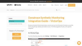 
                            6. Dynatrace Synthetic Monitoring Integration Guide – VictorOps ...