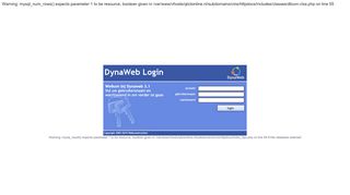 
                            9. Dynaweb v- Login