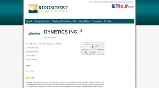 
                            9. Dynetics Inc | Government Contractor - Ridgecrest Chamber of ...