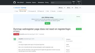 
                            4. Dynmap webregister page does not react on register/login ...
