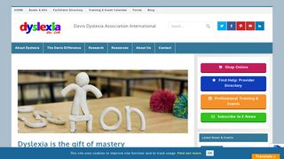 
                            5. Dyslexia, the Gift. Information and Help for Dyslexia.
