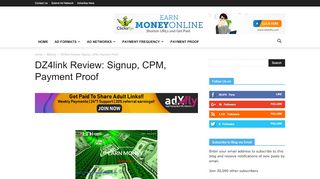 
                            1. DZ4link Review: Signup, CPM, Payment Proof - Make Money ...