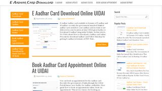 
                            8. E Aadhar Card Download