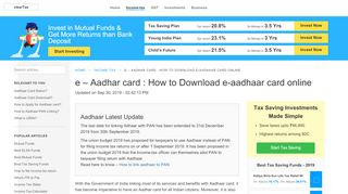 
                            3. e Aadhar Card : How to download e Aadhaar card online from UIDAI ...