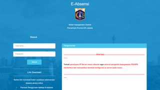 
                            6. E-Absensi Login