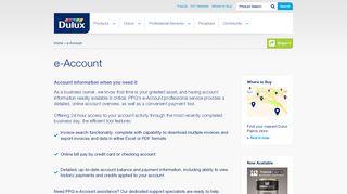 
                            5. e-Account - Dulux