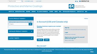 
                            3. e-Account - PPG Protective & Marine Coatings