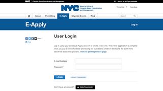 
                            8. E-Apply - Login - NYC.gov