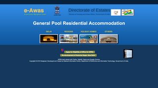 
                            2. e-Awas - Directorate of Estates