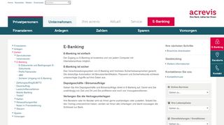 
                            1. E-Banking - acrevis.ch