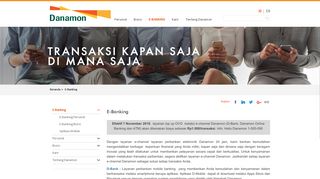 
                            4. E-Banking | Bank Danamon