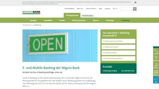 
                            1. E-Banking: Bankgeschäfte online erledigen. 24/7 - Migros Bank