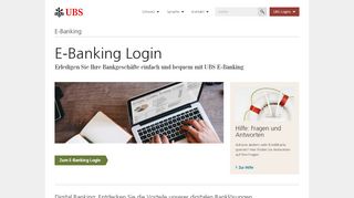 
                            7. E-Banking Login | UBS Schweiz