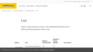 
                            5. E-bill | PostFinance