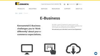 
                            4. E-Business - Kennametal