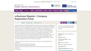 
                            3. e-Business Register + Company Registration Portal - OPSI - OECD.org