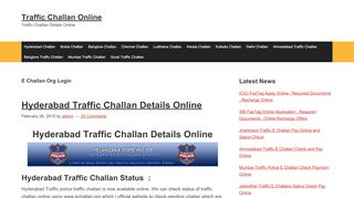 
                            1. E Challan Org Login - Traffic Challan Online