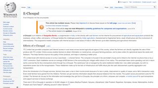 
                            9. E-Choupal - Wikipedia