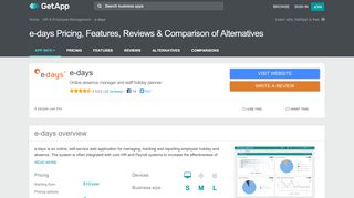 
                            9. e-days Pricing, Features, Reviews & Comparison of ...
