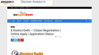
                            7. E-District Delhi - Citizen Registration | Online Apply ...