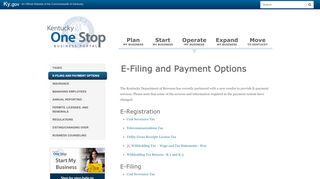 
                            4. E-Filing and Payment Options - Kentucky One Stop Business ...