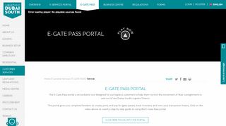 
                            3. E-Gate Pass Portal - Dubai South