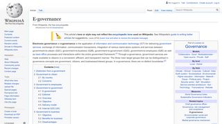 
                            5. E-governance - Wikipedia