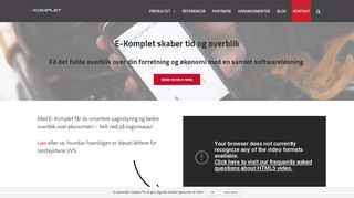 
                            3. E-Komplet - Vi skaber tid og overblik