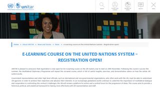 
                            3. e-Learning course on the United Nations System – Registration open ...