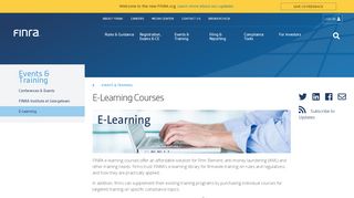 
                            7. E-Learning Courses | FINRA.org