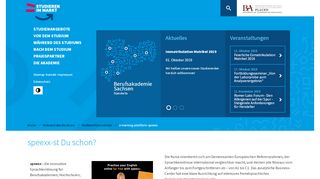 
                            2. e-learning-plattform-speexx | Staatliche ... - ba-plauen.de
