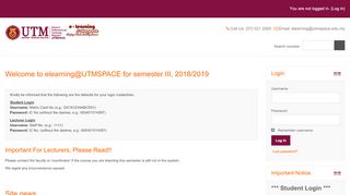 
                            2. E-LEARNING UTMSPACE