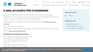 
                            3. E-Mail-Accounts für Studierende | Hochschule Bonn-Rhein ...