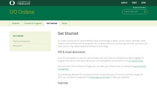 
                            2. E-mail Accounts | Online Education - University of Oregon ...