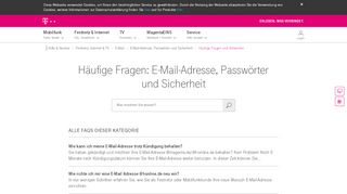 
                            4. E-Mail-Adresse, Passwörter & Sicherheit | Telekom Hilfe