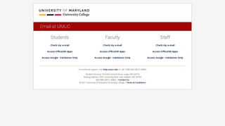 
                            7. E-mail at UMUC