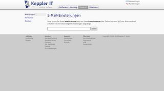 
                            2. E-Mail-Einstellungen - Keppler IT GmbH