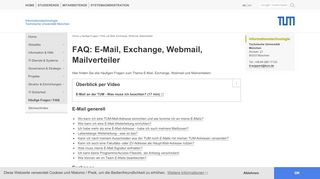 
                            8. E-Mail, Exchange, Webmail, Mailverteiler - TUM IT …