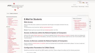 
                            9. E-Mail for Students [HRZ-Wiki] - hrz-wiki.jade-hs.de