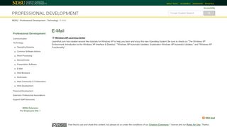 
                            7. E-Mail — Professional Development - North …